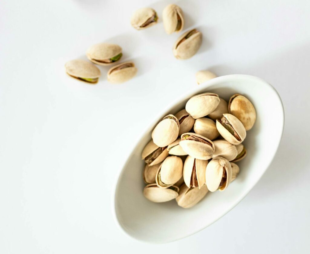 bowl of pistachio nuts